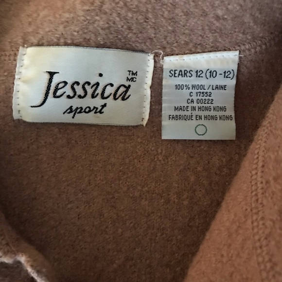 Vintage wool camel cardigan - Picture 6 of 9